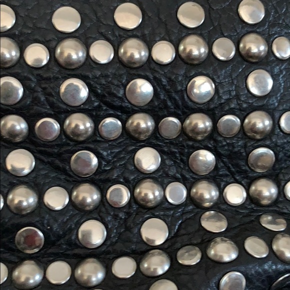 📌Stuart Weitzman Leather Studded Motto Boots - Picture 2 of 5